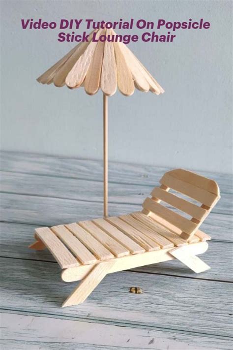 Popsicle Art Miniature Furniture Popsicle Stick Crafts House Craft