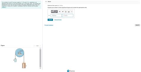 Solved Two Cylinders A And B Having A Weight Of 7 5 Lb And Chegg