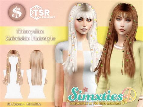 Hairstyles With Bangs Straight Hairstyles Sims Collections Sims