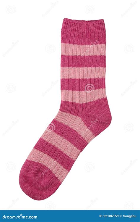 Pink Sock Isolated On White Royalty Free Stock Images Image 22186159