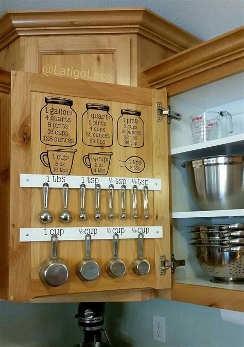 Mason Jar Kitchen Conversion Chart Or Spoon Cup Etsy