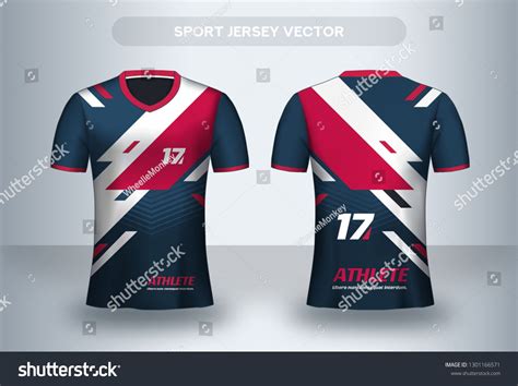 Football Jersey Design Template Corporate Design Stock Vector Royalty