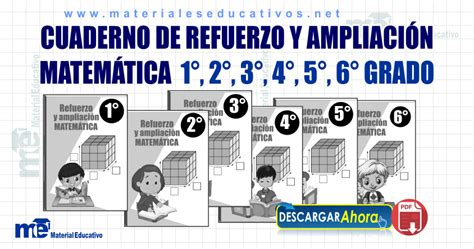 Cuaderno De Refuerzo Y Ampliaci N Matem Tica Para Primaria Materiales