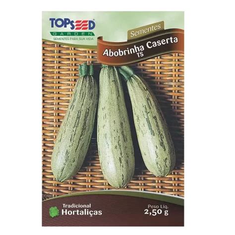 Semente Horta Abobrinha Caserta Topseed Garden Shopee Brasil