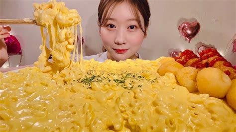 Asmr Mac Cheesemukbang Eating Soundsenglish Subtitles Youtube