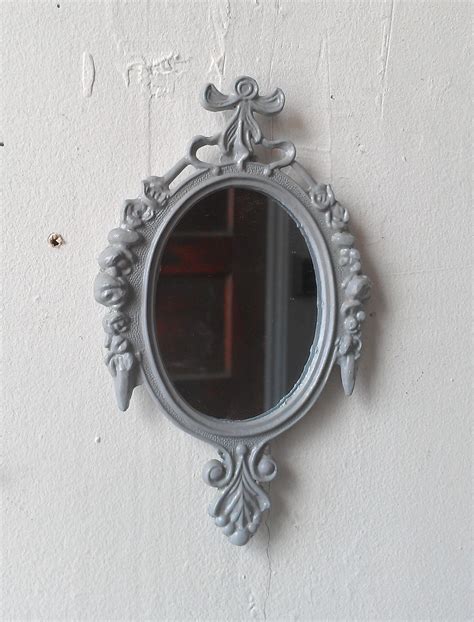 Small Decorative Mirror Grey Home Decor By Secretwindowmirrors