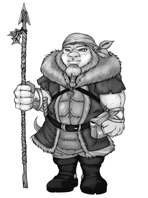 Artstation Dwarf Druid Volstagg Concept Artwork