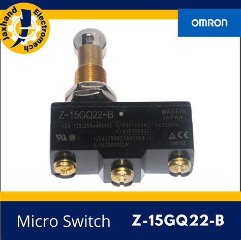 Omron Limit Switch Z 15GQ22 B Panel Mount Roller Plunger SPDT 15A