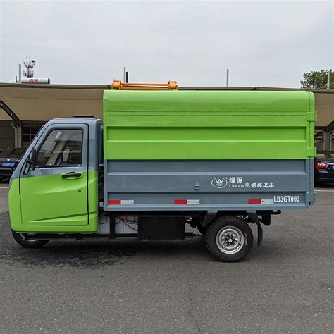 3 6 Cbm Luxury Three Wheel Electric Garbage Refuse Truck From Public