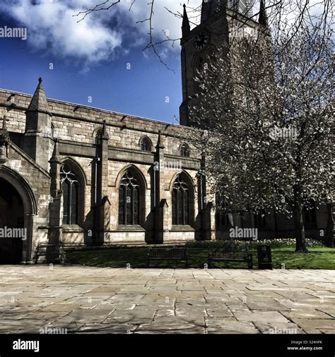 Crooked Spire Chesterfield Stock Photo - Alamy