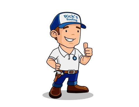 Cartoon Roofer Illustration Design | Freelancer