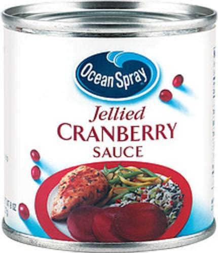 Ocean Spray Sauce Jellied Cranberry Sauce 8 Oz Nutrition Information