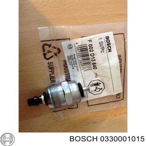 0330001015 Bosch клапан тнвд отсечки топлива (дизель-стоп)
