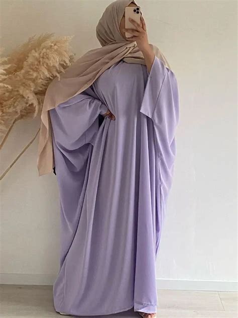 Jilbab Conjunto de 2 piezas para mujer musulmana vestido de oración