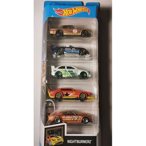 Hot Wheels Cars Nightburnerz 5 Car Pack Shopee Malaysia