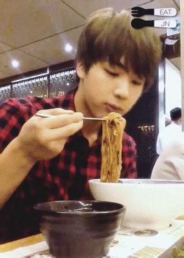 Jin eating | Wiki | K-Pop Amino