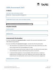 FNSACC412 AE Sk 2of3 1 Docx Skills Assessment 2of3 Criteria Unit