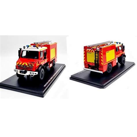 Camion De Sapeurs Pompiers Mercedes Unimog Sides Aeronavale