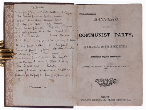 Manifesto of the Communist Party (bound together with 15 other ...