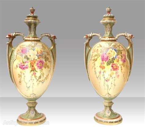 Antiques Atlas Pair Of Large Antique Royal Worcester Vases Hale