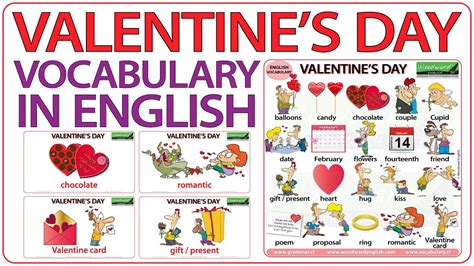 Valentines Day Vocabulary In English 20 Valentines Day Words In