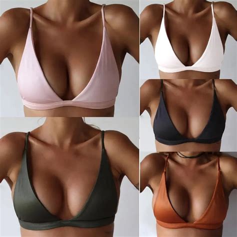 New Sexy Women Summer Bandage Push Up Bikini Top Bandeau Swimwear