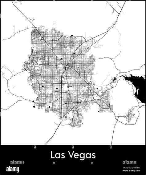 Mapa de la ciudad América del Norte Estados Unidos Las Vegas