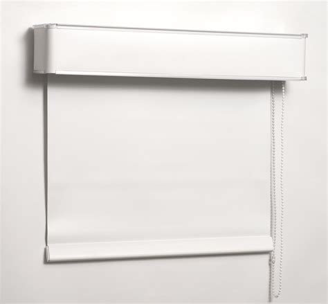 ROLLER SHADE WITH PVC VALANCE ROUND RETURNS | Shadex