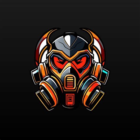 Premium Vector Gas Mask Esport Mascot Gaming Logo Illustration Design