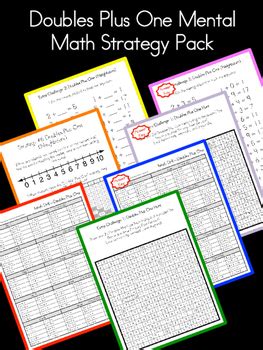 Doubles Plus One Mental Math Strategy Pack By Ilovemyjob Tpt