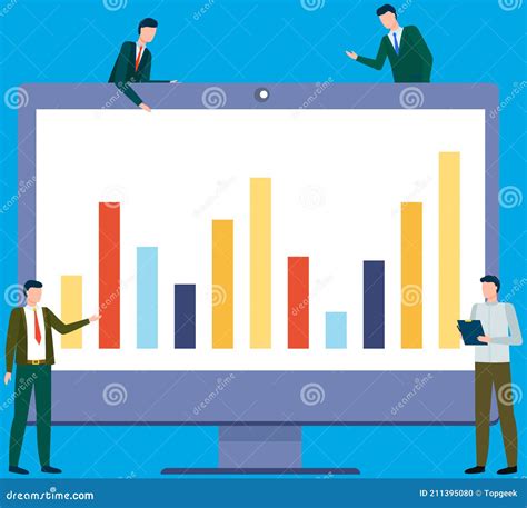 Colleagues Talk About Financial Indicators Discussion About Graphical