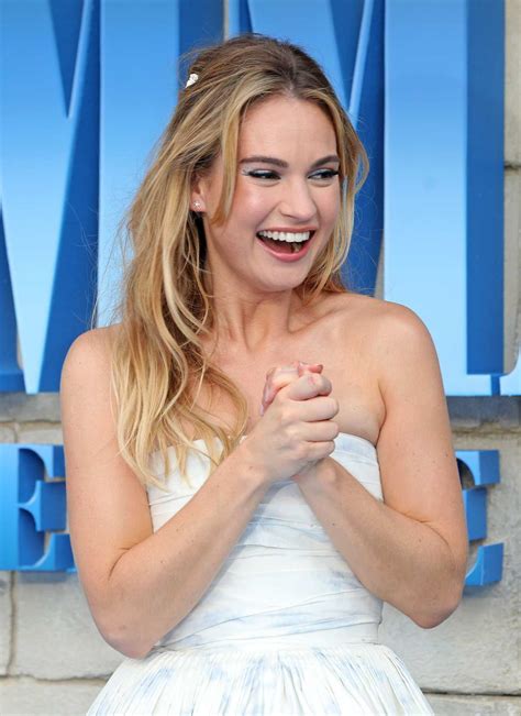 Lily James At The Mamma Mia Here We Go Again World Premiere At The