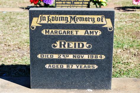 Margaret Amy Churchward Reid M Morial Find A Grave