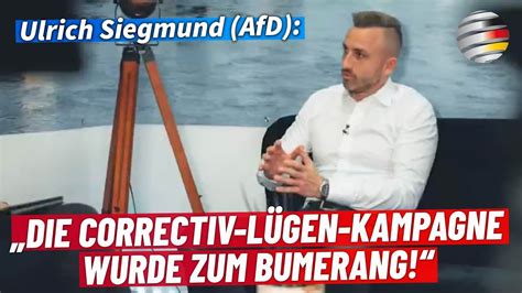 Ulrich Siegmund AfD Correctiv Lügen Kampagne wurde zum Bumerang