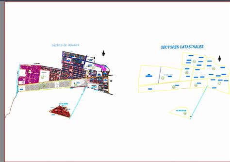 Plano Catastral Pomalca En Autocad Descargar Cad Gratis Mb