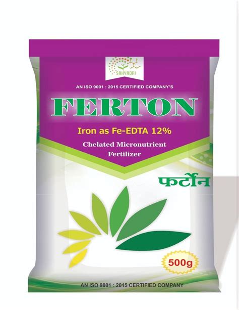 White Powder Chelated Ferrous Micronutrient Fertilizers Target Crops