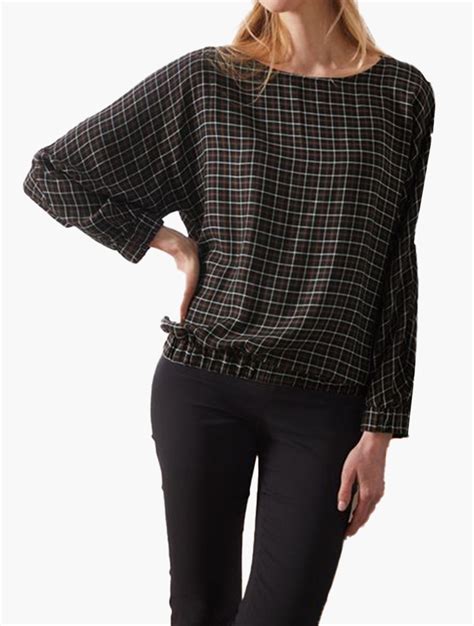 Shop Tchibo Multi Check Batwing Sleeve Top For Women From Za