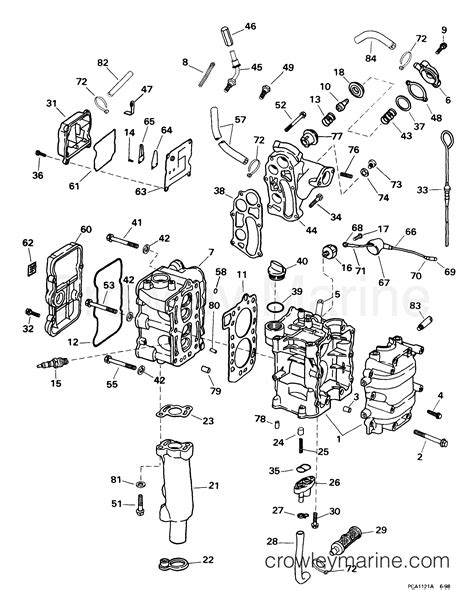 CYLINDER CRANKCASE 1999 Outboard 8 E8R4EEM Crowley Marine