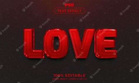 Premium Psd Love 3d Editable Text Effect Premium Psd With Background