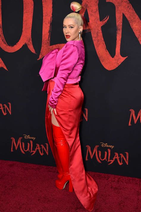 Christina Aguilera - Mulan Premiere in Hollywood-24 | GotCeleb