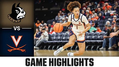 Wofford Vs Virginia Game Highlights Acc Women S Basketball