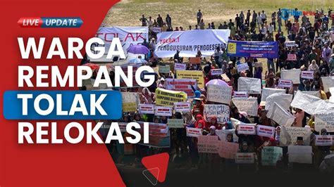 Tolak Relokasi Proyek Rempang Warga Kampung Tua Gelar Aksi