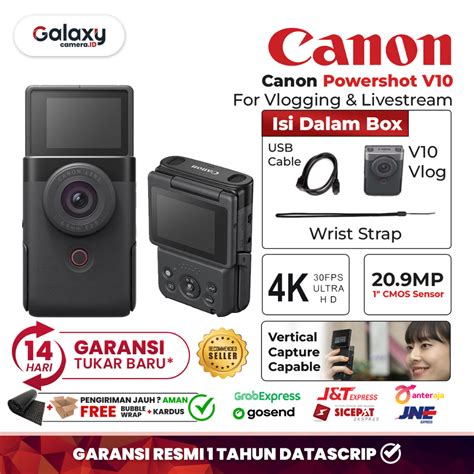 Jual Canon Powershot V Kamera Vloging Power Shot V Camera Resmi