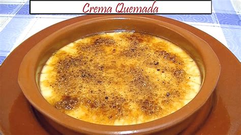 Crema Quemada Receta De Cocina En Familia Youtube