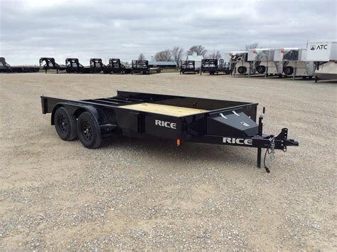 6x14 Utility Trailer For Sale New Rice Trailers Tandem Stealth 82x14 Solid Side Tandem Axle W