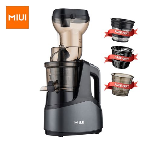 MIUI Slow Juicer 7 Stage Spiral Cold Press Patented Filterless