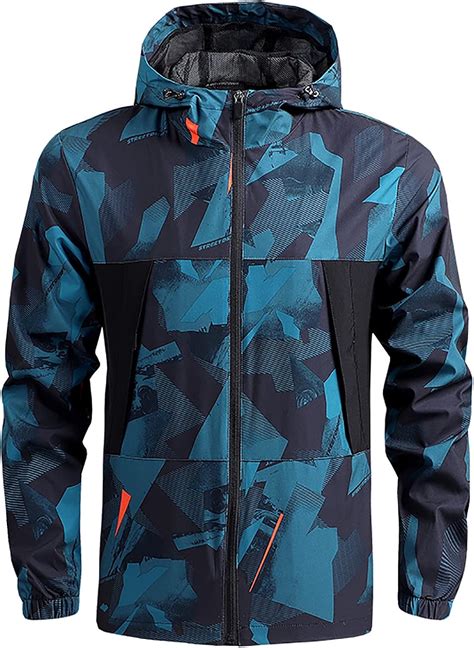 DeHolifer Jacke Herren Outdoorjacke Mit Kapuze Sport Softshelljacke