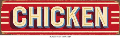 22,566 Vintage chicken sign Images, Stock Photos & Vectors | Shutterstock