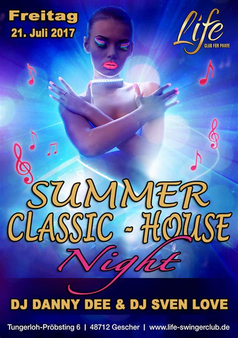 SUMMER CLASSIC DANCE HOUSE NIGHT Swinger Party 48712 Gescher