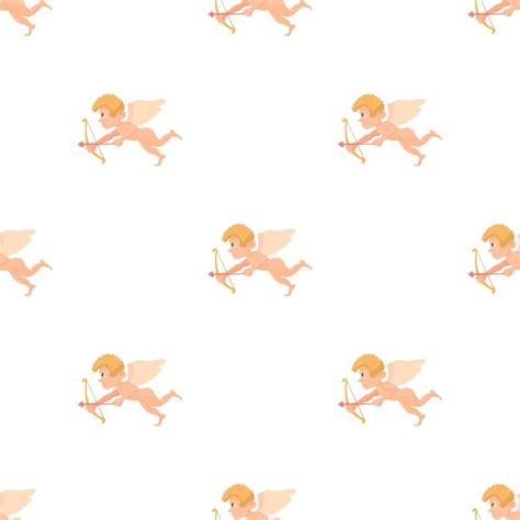 Premium Vector Cupid Pattern Seamless Background Texture Repeat